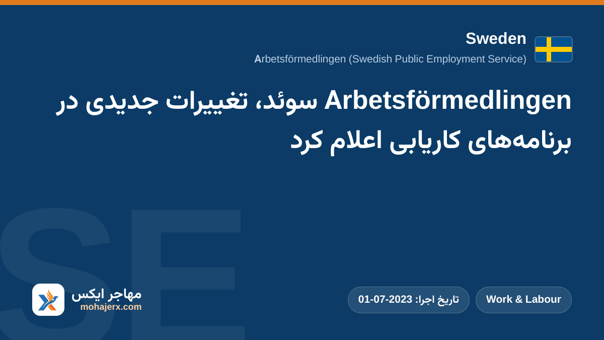 Arbetsförmedlingen سوئد، تغییرات جدیدی در برنامه‌های کاریابی اعلام کرد | Sweden | Work & Labour