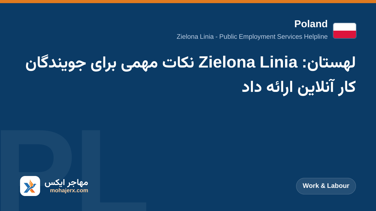 لهستان: Zielona Linia نکات مهمی برای جویندگان کار آنلاین ارائه داد | Poland | Work & Labour