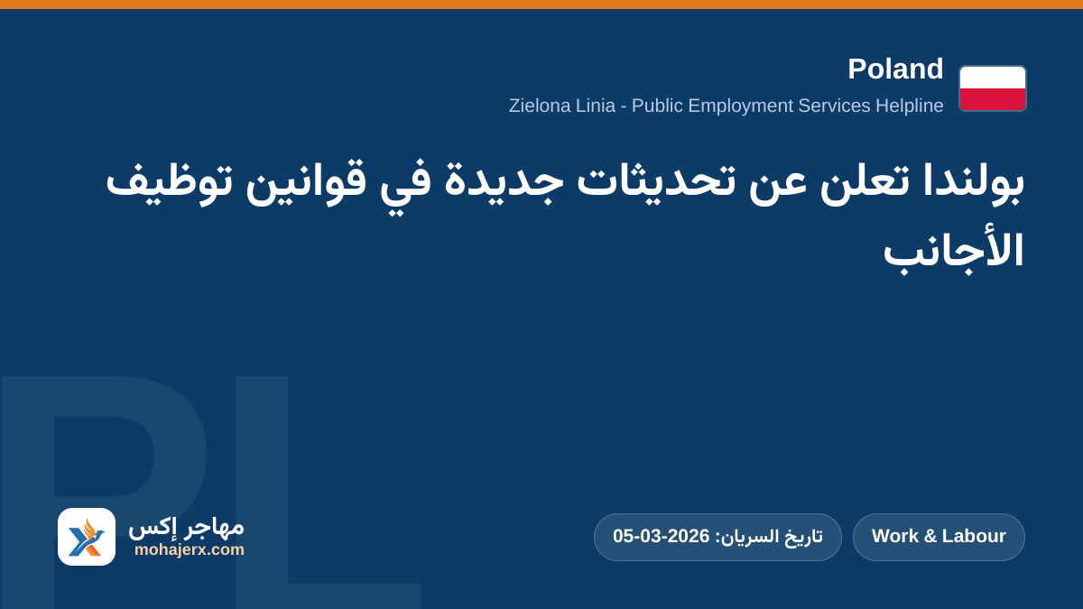 بولندا تعلن عن تحديثات جديدة في قوانين توظيف الأجانب | Poland | Work & Labour