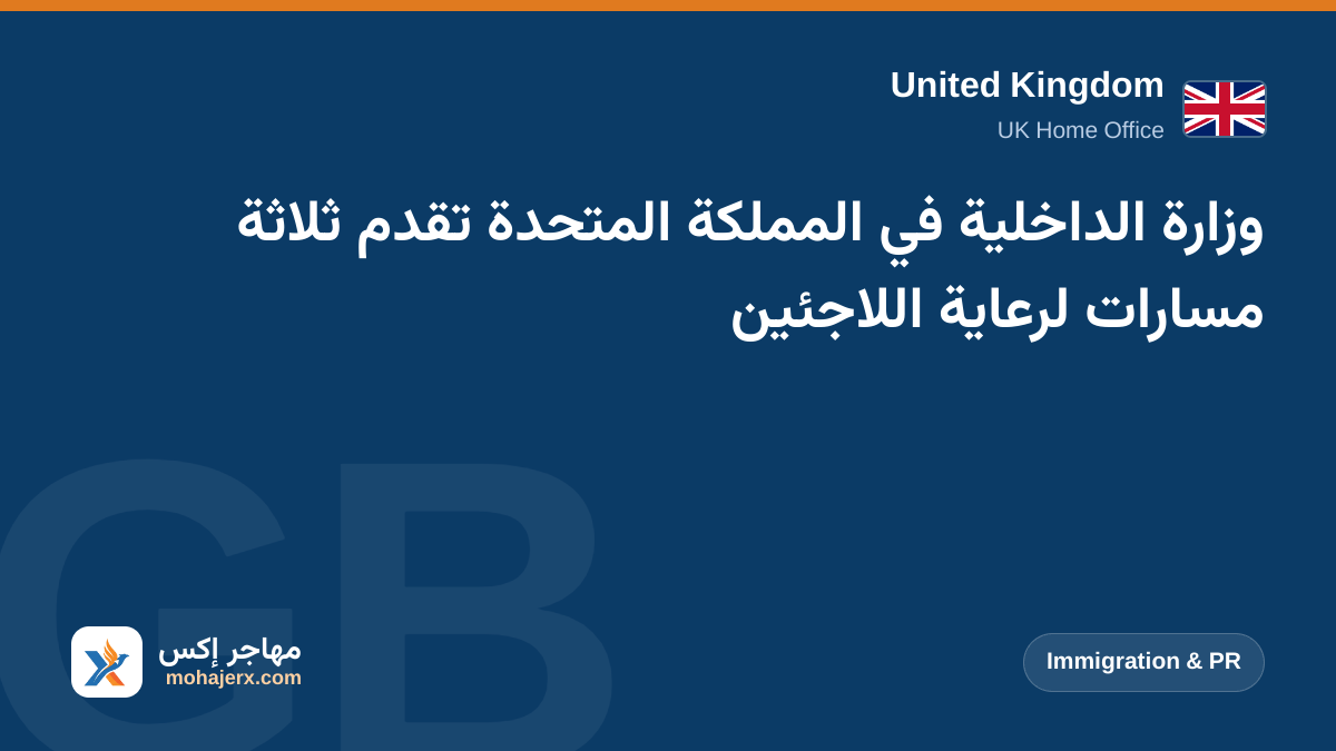 وزارة الداخلية في المملكة المتحدة تقدم ثلاثة مسارات لرعاية اللاجئين | United Kingdom | Immigration & PR