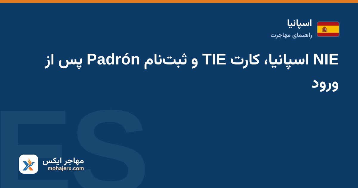 NIE اسپانیا، کارت TIE و ثبت‌نام Padrón پس از ورود